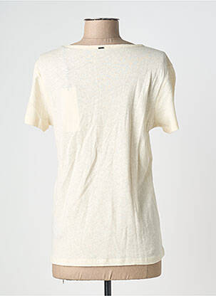 T-shirt sérigraphie manches courtes beige IKKS femme