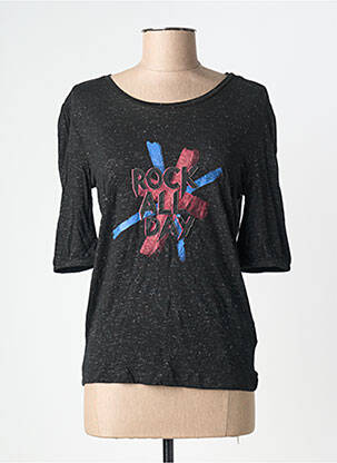 T-shirt manches longues manches longues noir IKKS femme