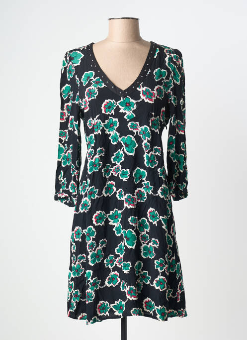 Robe mi-longue noir IKKS femme