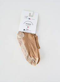 Chaussettes légère et transparente chair PERRIN femme