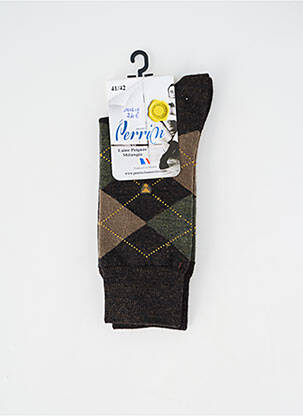 Chaussettes vert PERRIN homme