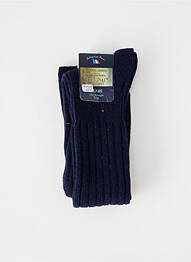 Chaussettes stretch bleu PERRIN homme