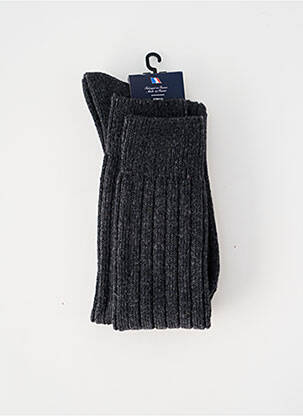 Chaussettes stretch gris PERRIN homme