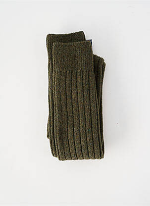 Chaussettes stretch vert PERRIN homme