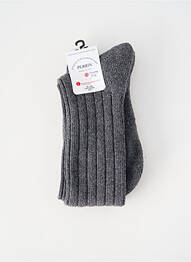 Chaussettes stretch gris PERRIN homme