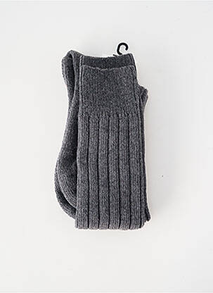Chaussettes stretch gris PERRIN homme