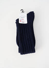 Chaussettes stretch bleu PERRIN homme