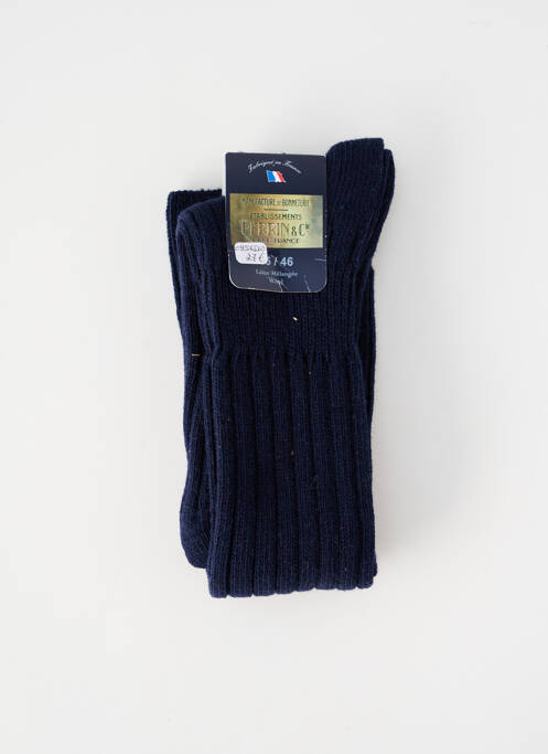 Chaussettes bleu PERRIN homme