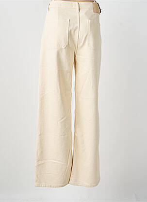 Jeans coupe large stretch taille normale beige REIKO femme