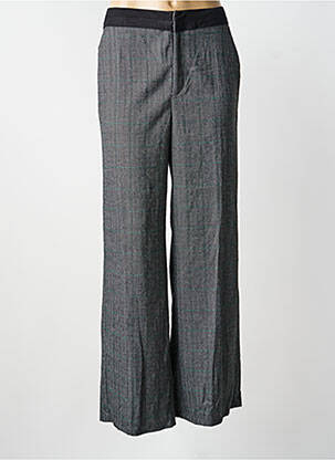 Pantalon large taille à pinces taille normale gris IKKS femme