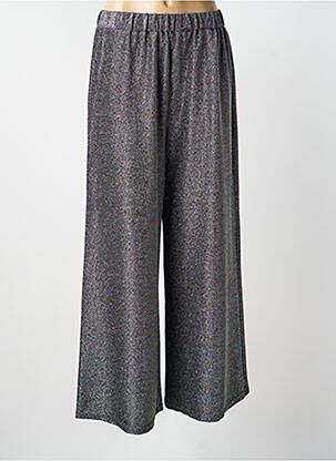 Pantalon large coupe fluide taille normale argent KARMA KOMA femme
