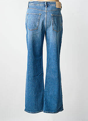 Jeans coupe droite taille haute taille haute bleu REIKO femme