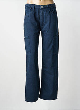 Jeans coupe droite stretch taille normale bleu REIKO femme