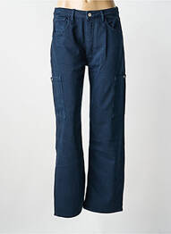 Jeans coupe droite stretch taille normale bleu REIKO femme