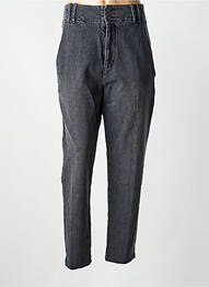 Jeans coupe droite taille haute taille haute noir REIKO femme