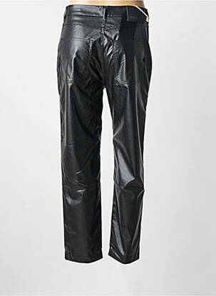 Pantalon slim taille haute taille haute noir REIKO femme