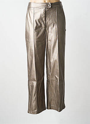 Pantalon flare taille élastique taille haute or LES TROPEZIENNES PAR M.BELARBI femme