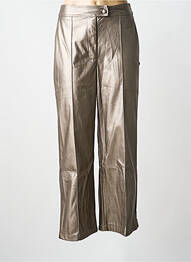 Pantalon flare taille élastique taille haute or LES TROPEZIENNES PAR M.BELARBI femme