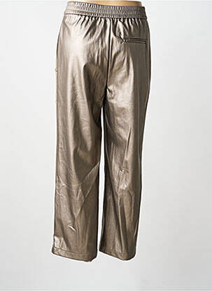 Pantalon flare taille élastique taille haute or LES TROPEZIENNES PAR M.BELARBI femme