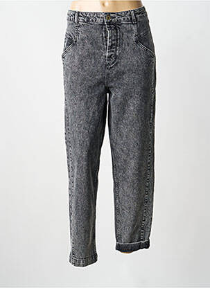 Jeans boyfriend stretch taille normale noir REIKO femme