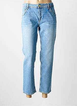 Jeans boyfriend stretch taille normale bleu REIKO femme