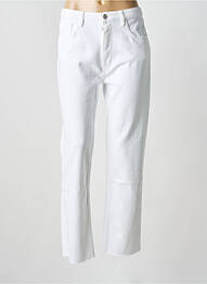 Jeans coupe droite stretch taille normale blanc REIKO femme