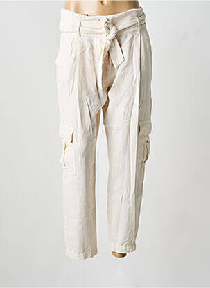 Pantalon cargo beige IKKS femme