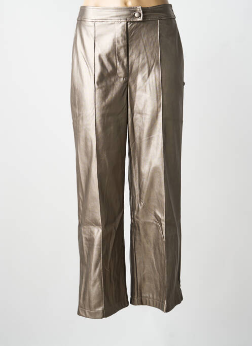 Pantalon flare taille élastique taille haute or LES TROPEZIENNES PAR M.BELARBI femme