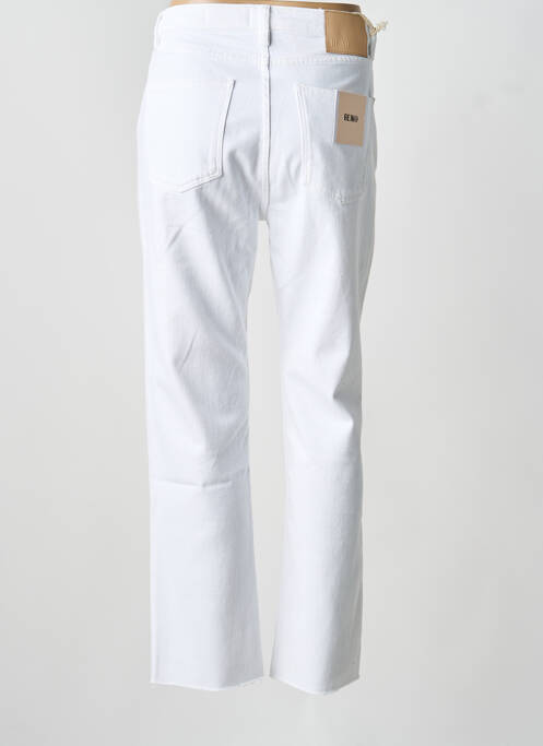 Jeans coupe droite blanc REIKO femme
