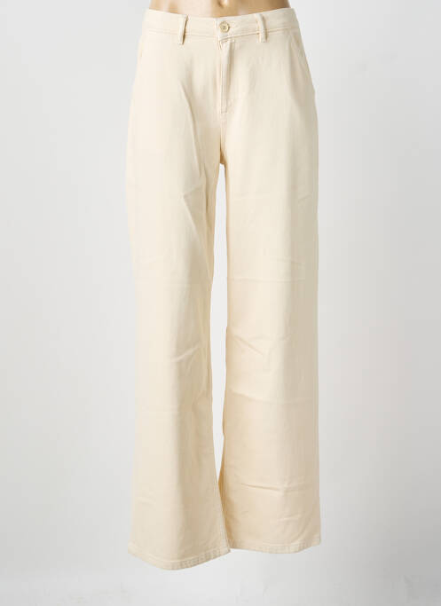 Jeans coupe large beige REIKO femme