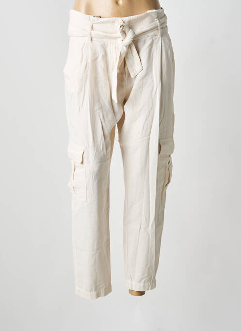 Pantalon cargo beige IKKS femme
