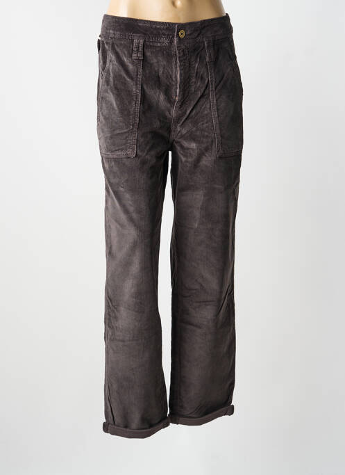 Pantalon chino gris REIKO femme