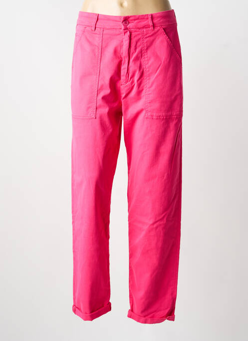 Pantalon droit rose REIKO femme