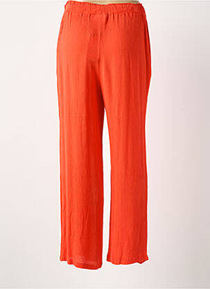 Pantalon droit taille élastique taille normale orange LES TROPEZIENNES PAR M.BELARBI femme