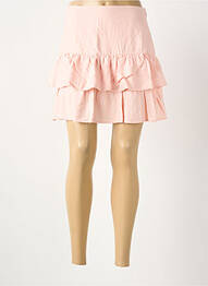 Jupe courte taille haute rose DES PETITS HAUTS femme