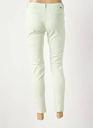 Pantalon 7/8 taille à pinces taille normale vert REIKO femme