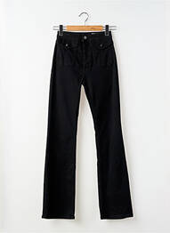 Jean coupe flare stretch taille haute noir REIKO femme