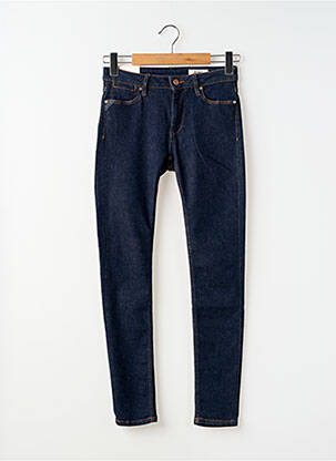 Jeans skinny tissage brut taille normale bleu REIKO femme