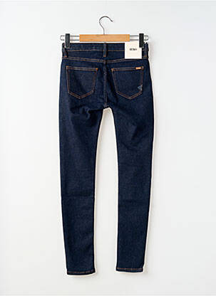 Jeans skinny tissage brut taille normale bleu REIKO femme