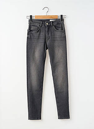 Jeans skinny taille haute taille haute gris REIKO femme