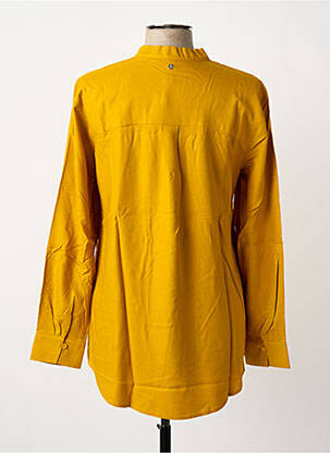 Tunique manches longues fermeture boutonnée sur le devant jaune SHEEGO femme