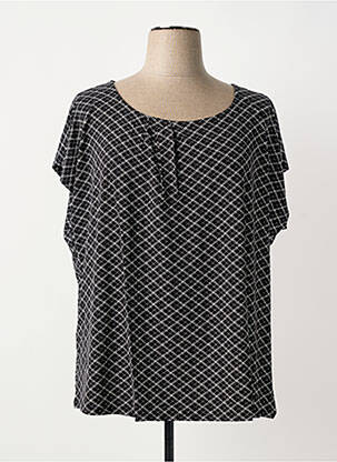 T-shirt imprimé fantaisie manches courtes noir SHEEGO femme