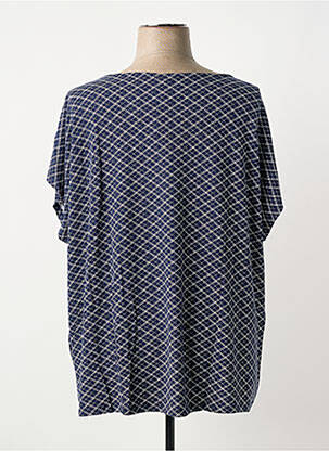 Top imprimé fantaisie manches courtes bleu SHEEGO femme