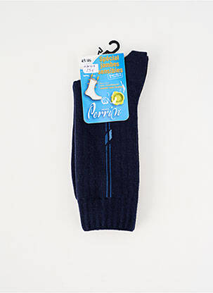 Chaussettes imprimé fantaisie bleu PERRIN homme