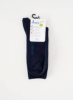 Chaussettes imprimé fantaisie bleu PERRIN homme