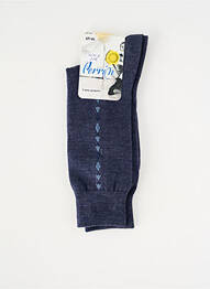 Chaussettes imprimé fantaisie bleu PERRIN homme