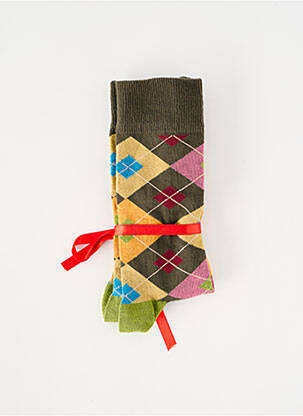 Chaussettes vert RUBAN ROUGE homme