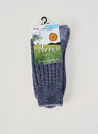 Chaussettes stretch bleu PERRIN homme