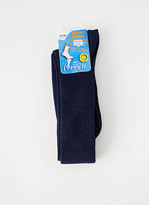 Chaussettes stretch bleu PERRIN homme