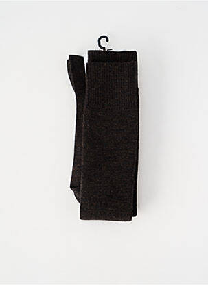 Chaussettes stretch marron PERRIN homme